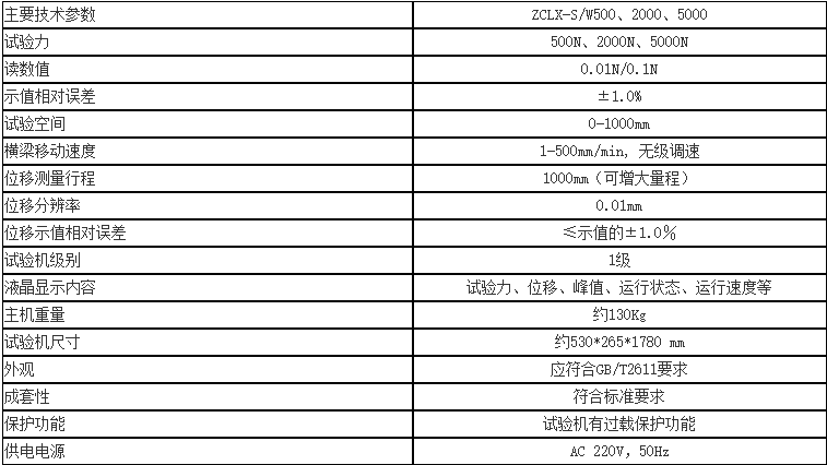橡膠手套拉伸負荷試驗機 單臂式